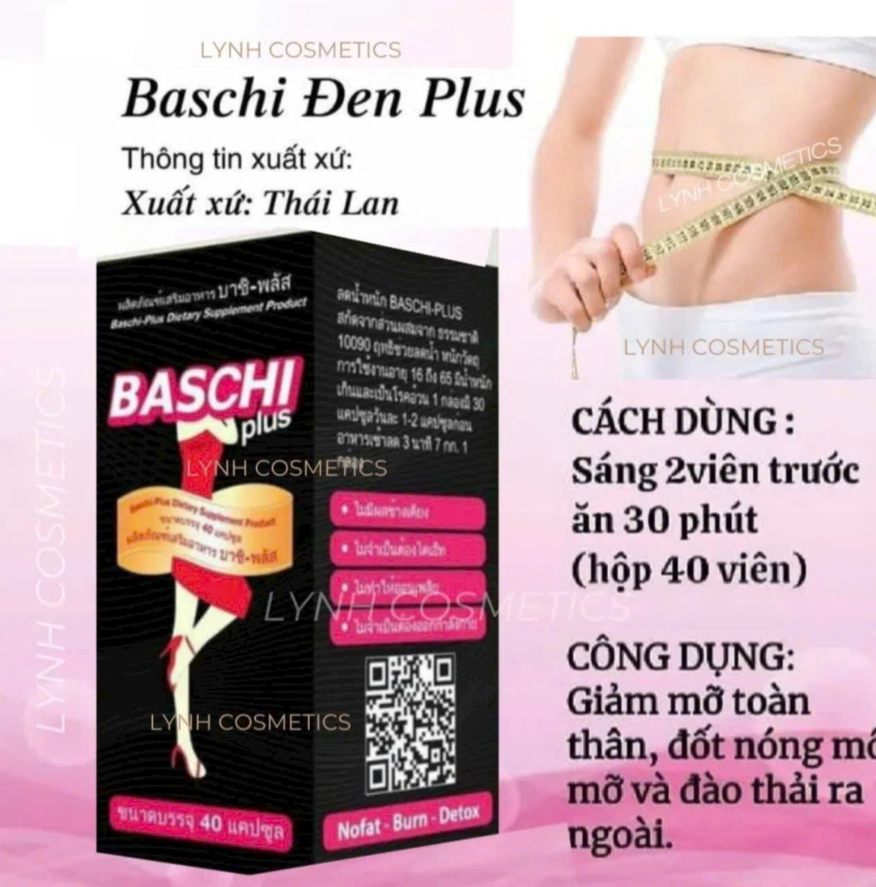 Baschi Đen - Viên Giảm Cân Cao Cấp